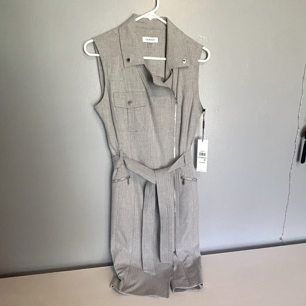 Calvin Klein Grey Dress NWT size 8